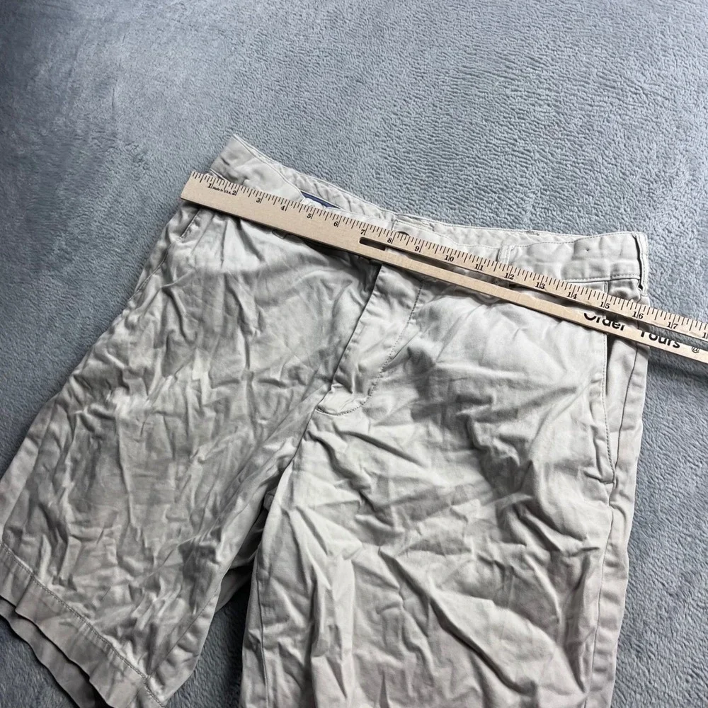 Faherty All Day Shorts Mens 31 Light Khaki Tan Flat Front Casual Chino 8in‎